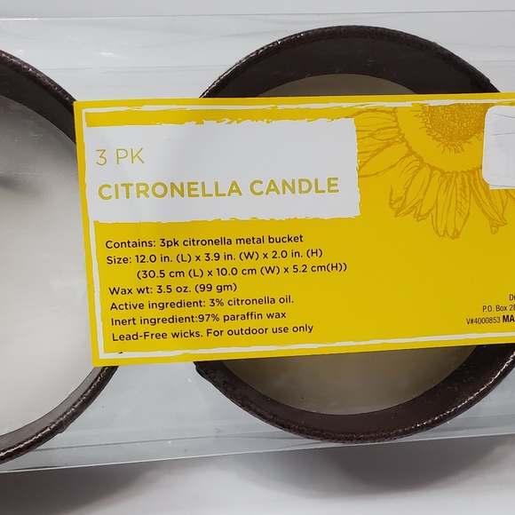 Citronella 3Pack Candle Set - Picture 3 of 4